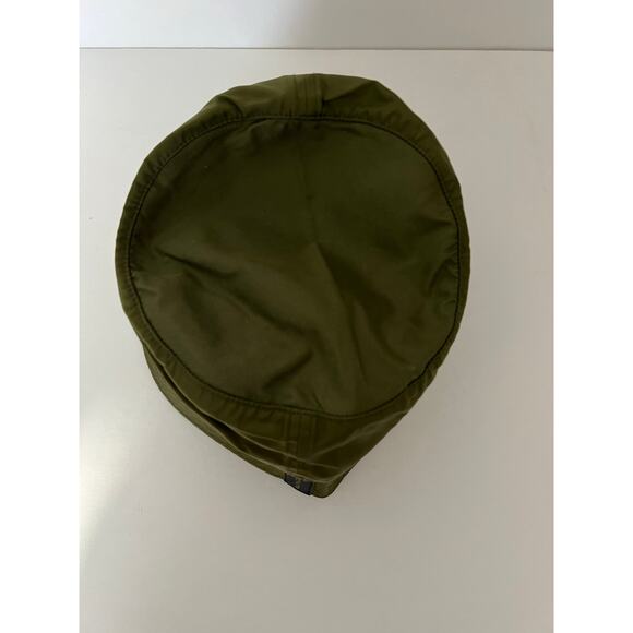 AllSaints Neve Women's Bucket Hat Khaki Green Cotton Classic Logo Patch - Picture 6 of 9